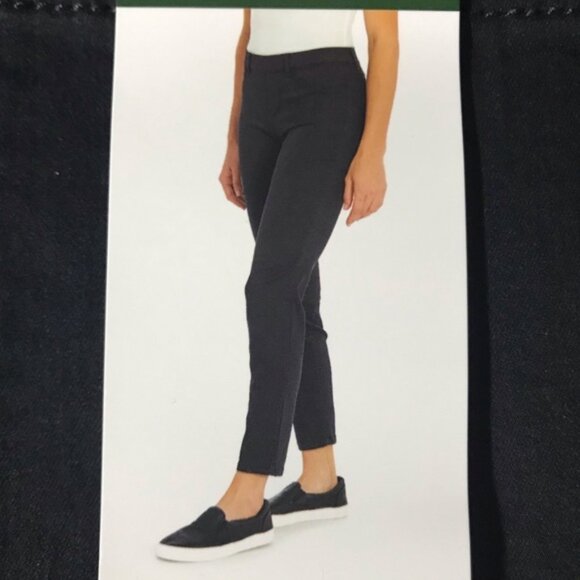 Orvis Stone Stretch Twill Ankle Crop Pants Pull-On Style Elastic Waist Bottoms 6 - Picture 2 of 6